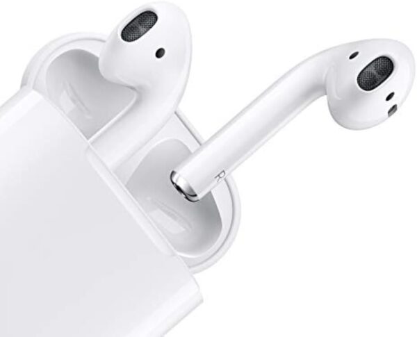 Apple AirPods (2nd Generation) Wireless Ear Buds, Bluetooth Headphones with Lightning Charging Case Included, Over 24 Hours of Battery Life, Effortless Setup for iPhone - Image 2