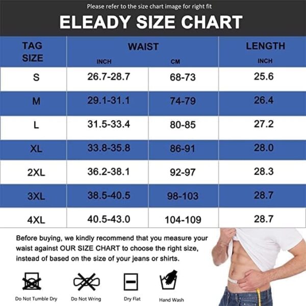 Mens Compression Shirt Slimming Body Shaper Vest Workout Tank Tops Abs Abdomen Undershirts - Image 5