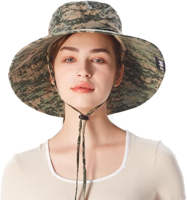 Solaris Wide Brim Women Sun Hat, UPF 50+ Sun Protection Outdoor Hat for Gardening Hiking Fishing